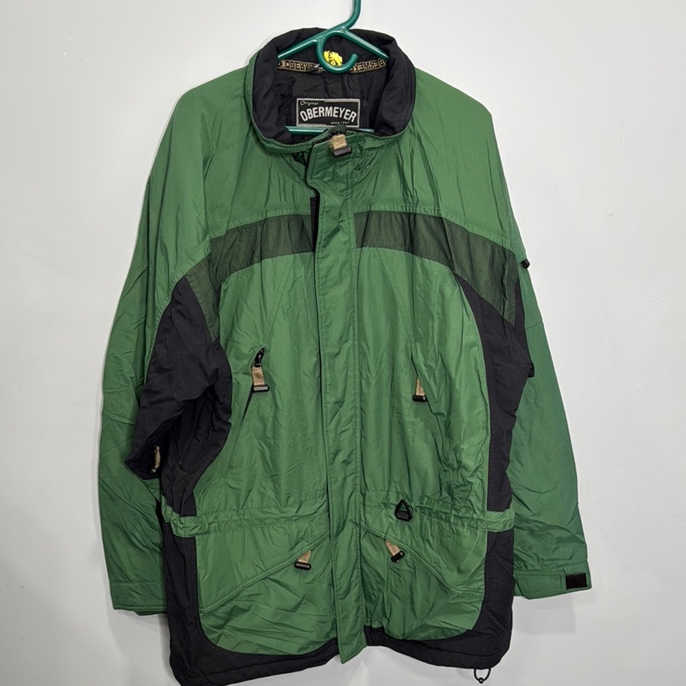 Obermeyer Green and Black Men's Jacket Sz XL